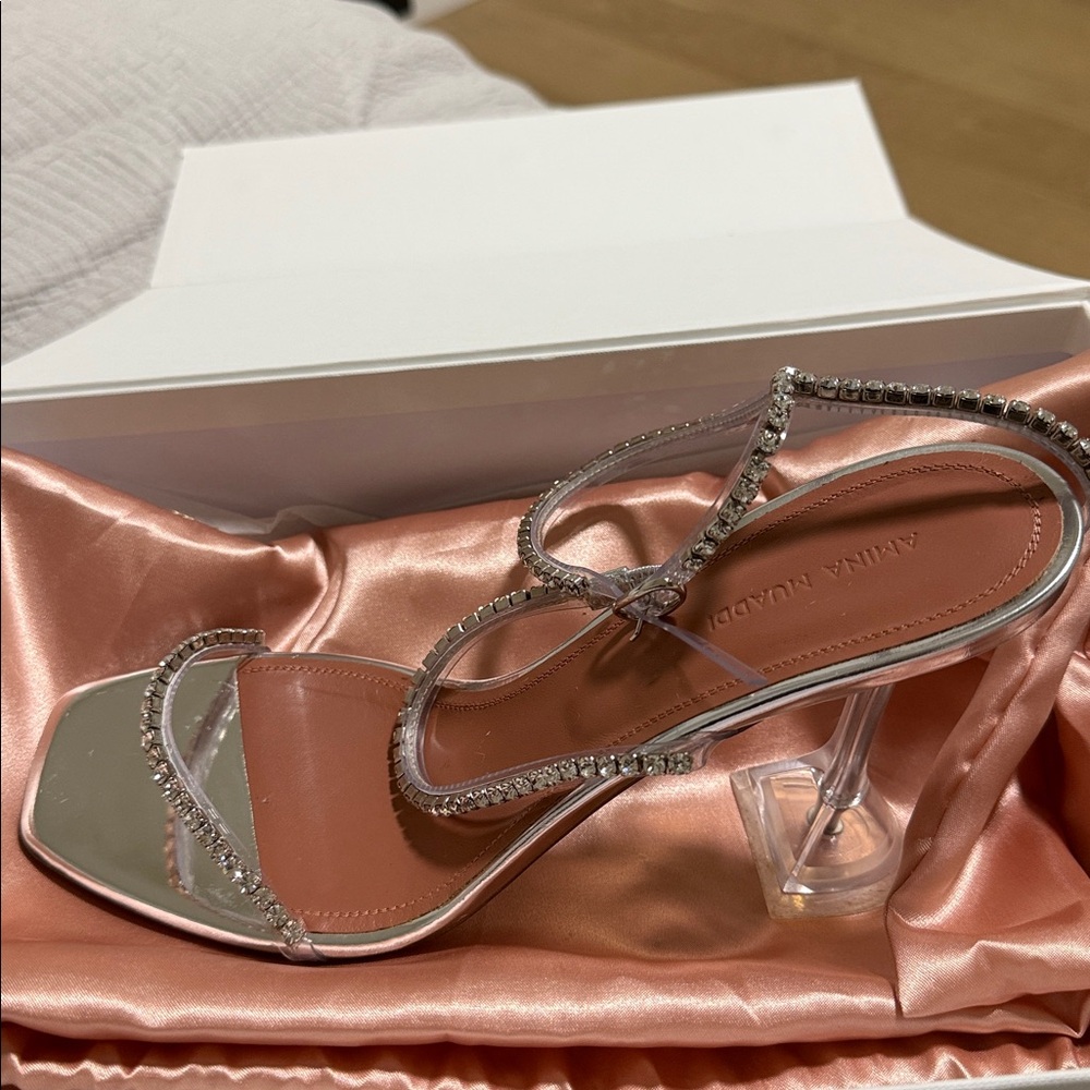AMINA MUADDI GILDA CRYSTAL SANDALS - Picture 6 of 8